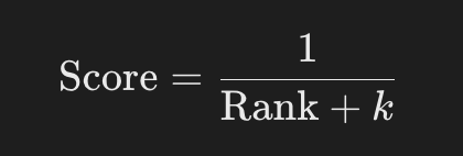 Reciprocal Ranking Fusion